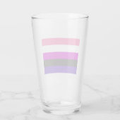 Genderfluid-Strichflagge Glas (Rückseite)