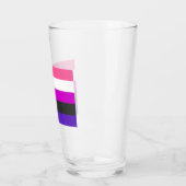 Genderfluid-Strichflagge Glas (Links)