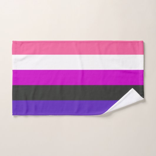 Genderfluid-Strichflagge Handtuch (Handtuch)
