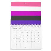 Genderfluid-Strichflagge Kalender (Feb 2027)