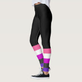 Genderfluid-Strichflagge Leggings (Links)