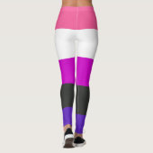 Genderfluid-Strichflagge Leggings (Rückseite)