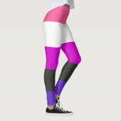 Genderfluid-Strichflagge Leggings (Rechts)