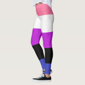 Genderfluid-Strichflagge Leggings (Links)