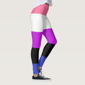 Genderfluid-Strichflagge Leggings (Rechts)