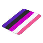 Genderfluid-Strichflagge Magnet (Linke Seite)