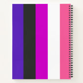Genderfluid-Strichflagge Notizblock (Rückseite)