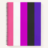 Genderfluid-Strichflagge Notizblock (Vorderseite)