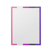 Genderfluid-Strichflagge Notizblock (Rotiert)