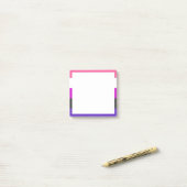 Genderfluid-Strichflagge Post-it Klebezettel (Auf Schreibtisch)