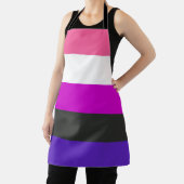Genderfluid-Strichflagge Schürze (InSitu)