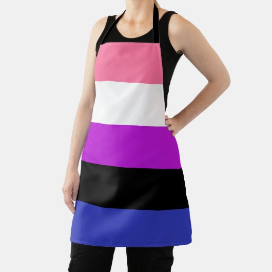 Genderfluid-Strichflagge Schürze (InSitu)
