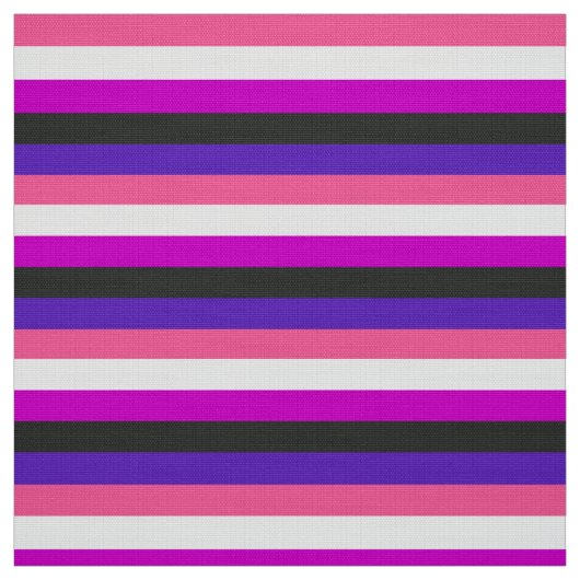 Genderfluid-Strichflagge Stoff (Muster)