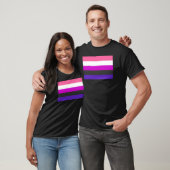 Genderfluid-Strichflagge T-Shirt (Unisex)