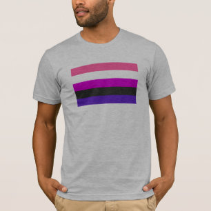 Genderfluid-Strichflagge T-Shirt