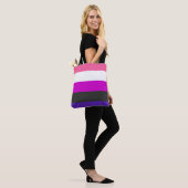 Genderfluid-Strichflagge Tasche (Am Model)