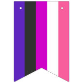 Genderfluid-Strichflagge Wimpelkette (Erste Fahne)