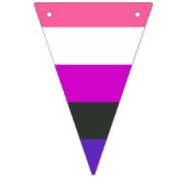 Genderfluid-Strichflagge Wimpelkette (Zweite Fahne)