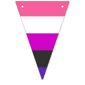 Genderfluid-Strichflagge Wimpelkette (Erste Fahne)