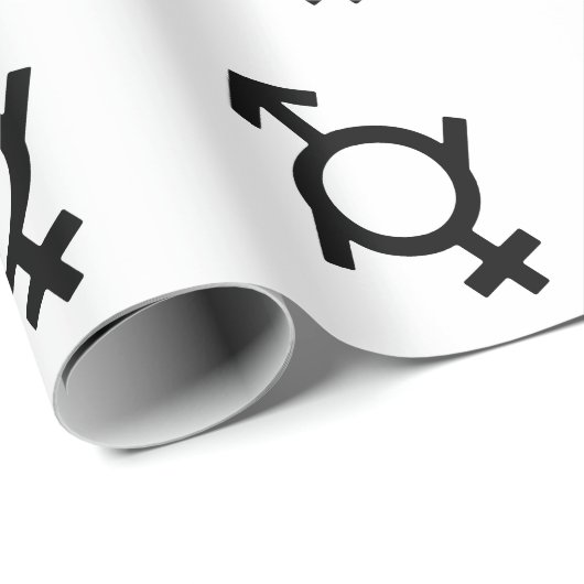 Genderfluid-Symbol für Frauen und Männer Geschenkpapier (Rolleneckpunkt)