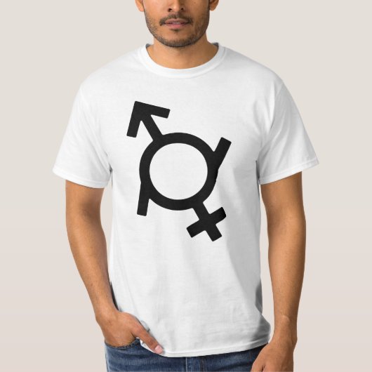 Genderfluid-Symbol für Frauen und Männer T-Shirt (Vorderseite)