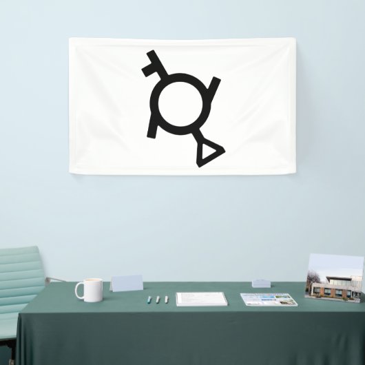 Genderfluid Third Gender Demigirl Gender-Symbol Banner (Messeveranstaltung)
