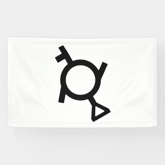 Genderfluid Third Gender Demigirl Gender-Symbol Banner (Horizontal)