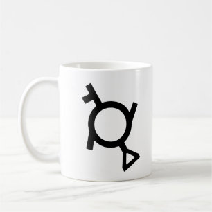 Genderfluid Third Gender Demigirl Gender-Symbol Kaffeetasse