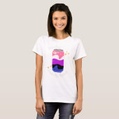 Genderfluid: Trinken Sie Hasser T-Shirt (Vorne ganz)