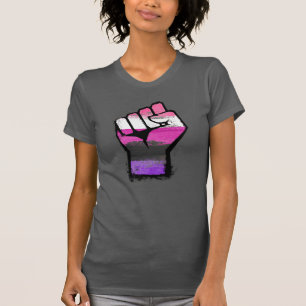 Genderfluider Stolzfaust T-Shirt