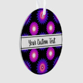 Genderfluidität Stolz Schwarze Blume Muster Orname Ornament (Vorderseite)