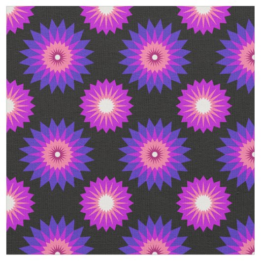 Genderfluidity pride colors /black flower pattern stoff (Nahaufnahme)