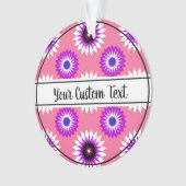 Genderfluidity pride pink Blume Muster Ornament (Vorderseite)