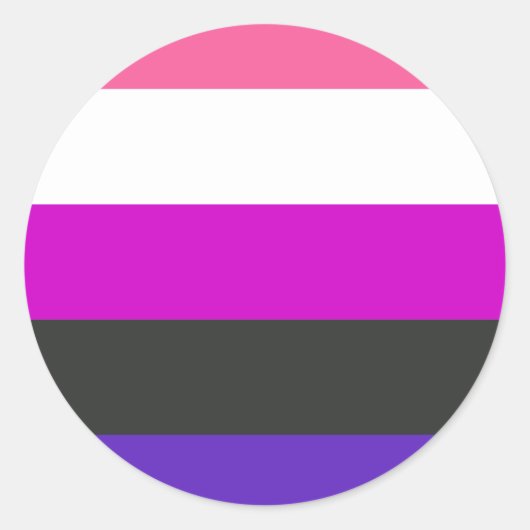 Genderflüssigkeit Aufkleber (Vorderseite)