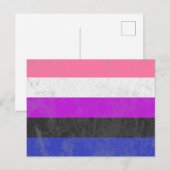 Genderflüssigkeit Postkarte (Vorne/Hinten)