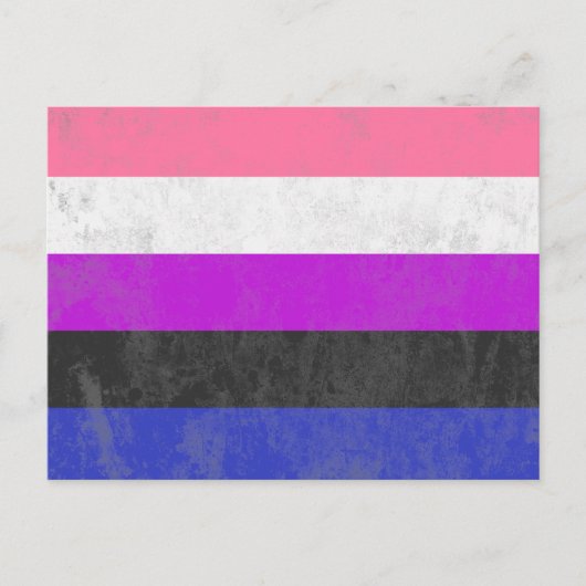 Genderflüssigkeit Postkarte (Vorderseite)