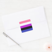 Genderflüssigkeit Quadratischer Aufkleber (Umschlag)