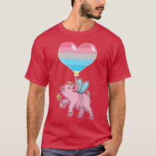 Genderflux Pig Fairy - Nichtbinäre Geschlechterprä T-Shirt