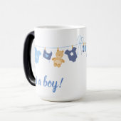 Genderoffenbarung Es ist ein Junge Verwandlungstasse (Vorderseite Links)