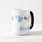 Genderoffenbarung Es ist ein Junge Verwandlungstasse (VorderseiteRechts)