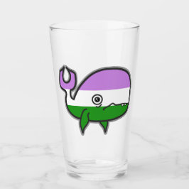 Genderqueer ängstlich, aber stolz Whale Tumbler