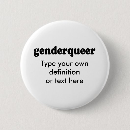 GENDERQUEER BUTTON (Vorderseite)