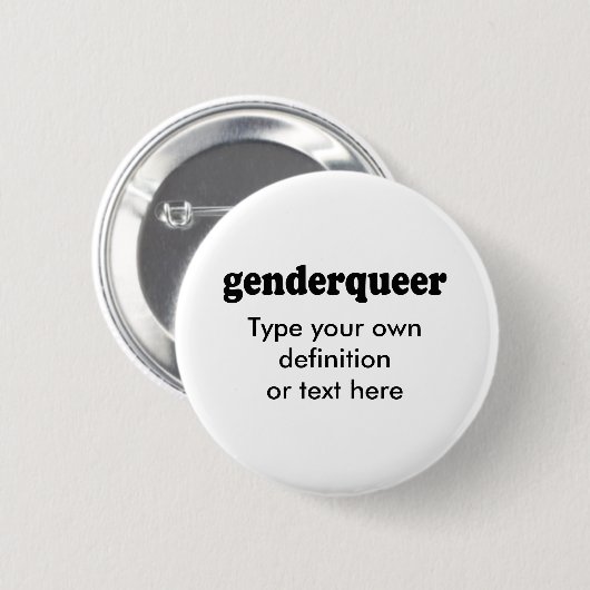 GENDERQUEER BUTTON (Vorne & Hinten)