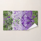 Genderqueer Dragon Damask - Genderqueer Pride Flag Badhandtuch Set (Handtuch)