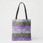 Genderqueer Dragon Damask - Genderqueer Pride Flag Tasche (Vorderseite)
