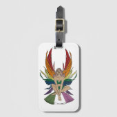 Genderqueer Faerie Gepäckanhänger (Vorderseite Vertikal)