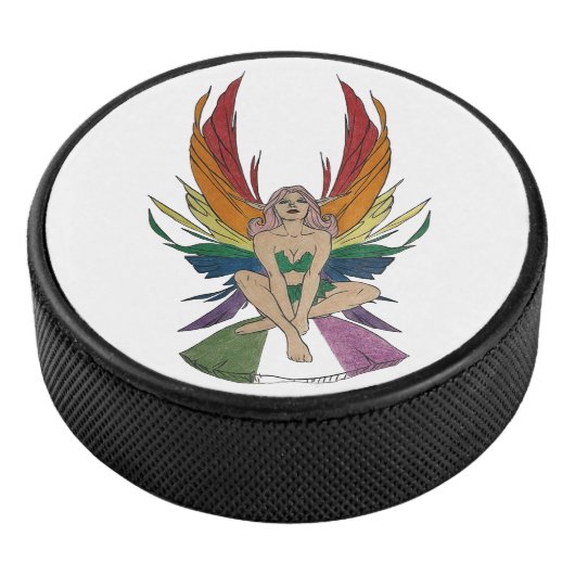 Genderqueer Fee Eishockey Puck (3/4)
