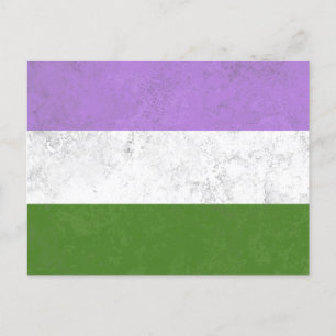Genderqueer Feiertagspostkarte