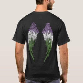 Genderqueer Flag - Angel Wings T-Shirt