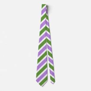 Genderqueer Flag Diagonal Stripe Neck Tie Krawatte